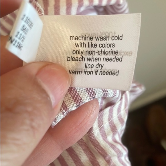 Lane Bryant Striped Lace Accent Women's Top - Picture 5 of 5